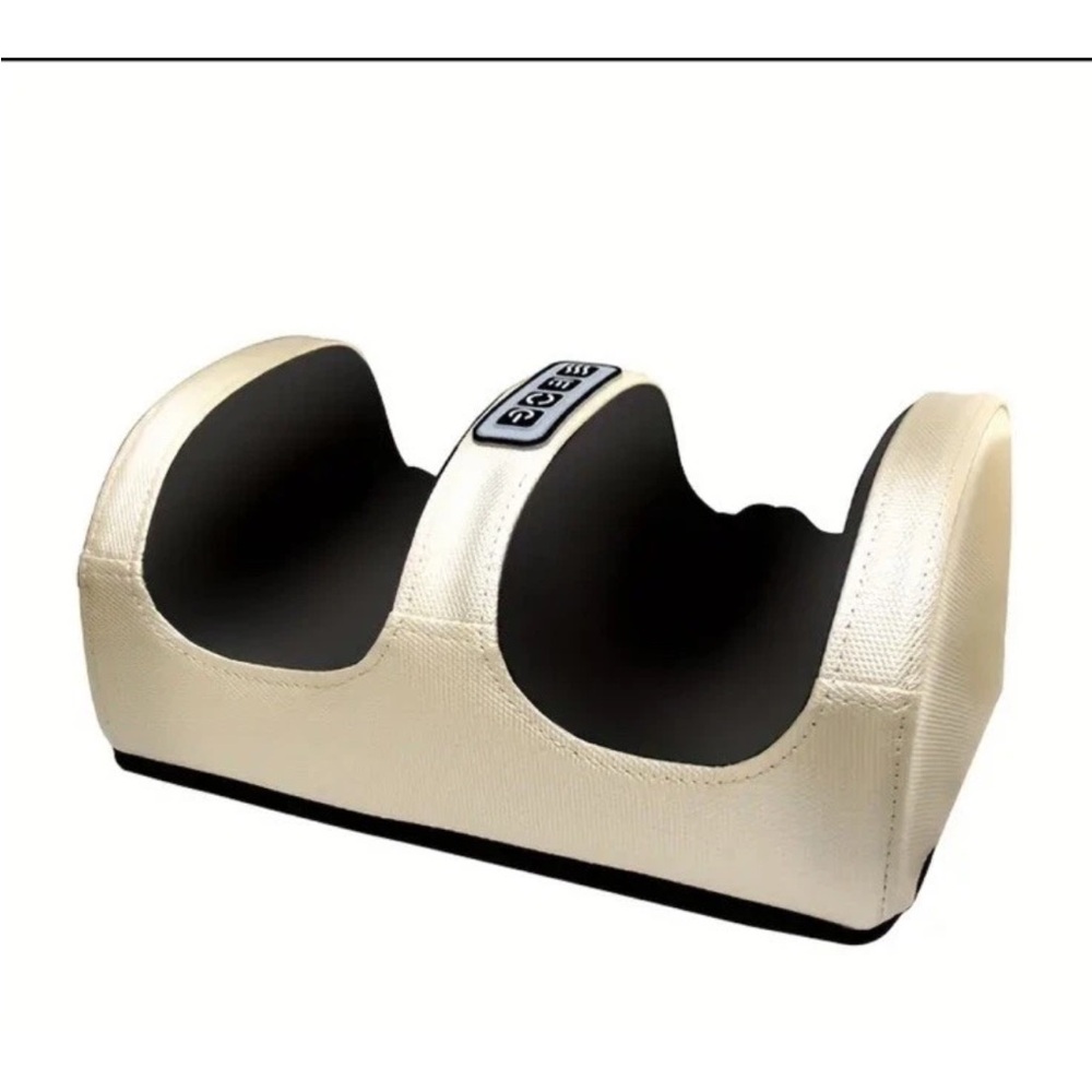 Electric Shiatsu Foot Massager With Heat Golden Beige Color